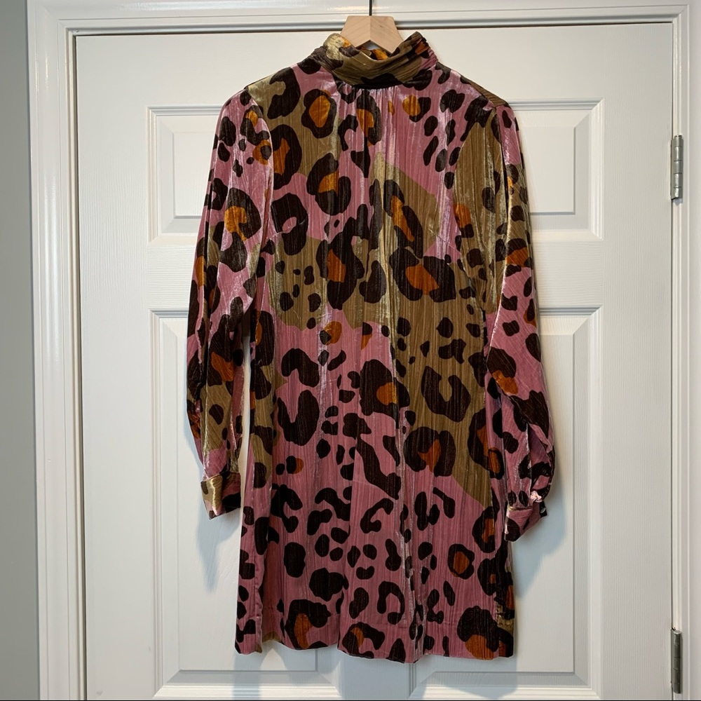 Anthropologie Eleanor Velvet Tunic Dress
